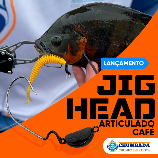 Lançamento do Jig Head Articulado Café: a nova arma dos pescadores