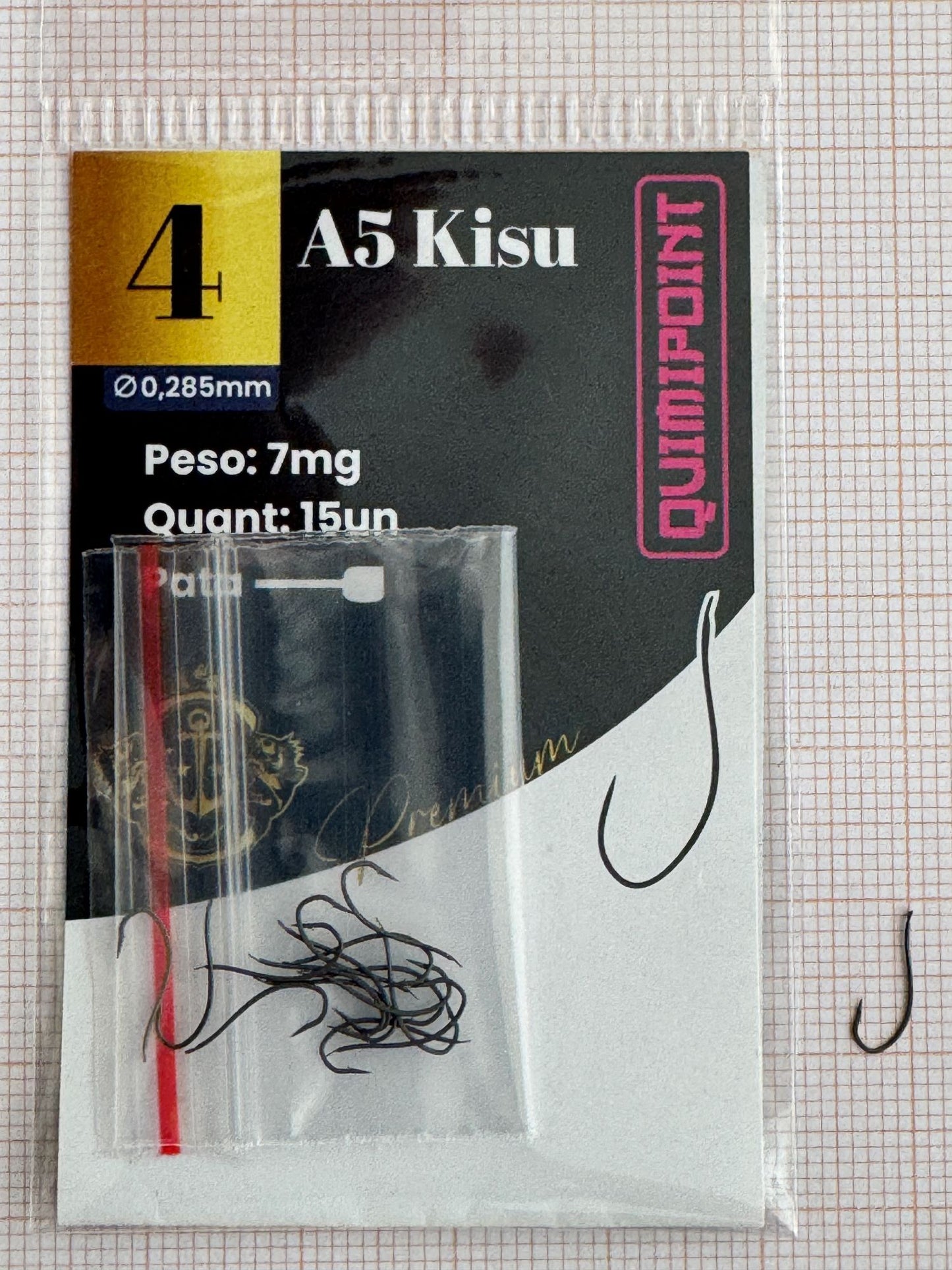 Anzol A5 Kisu Premium QUIMIPOINT (Pct com 15)