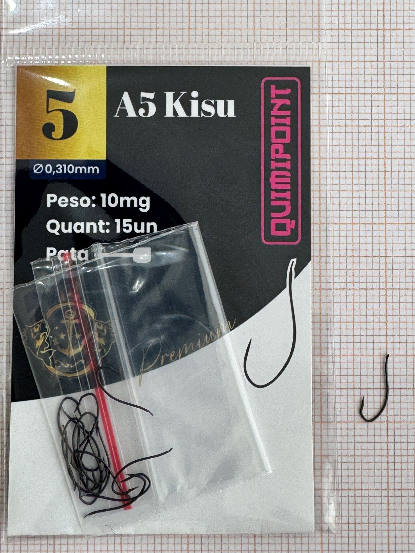 Anzol A5 Kisu Premium QUIMIPOINT (Pct com 15)
