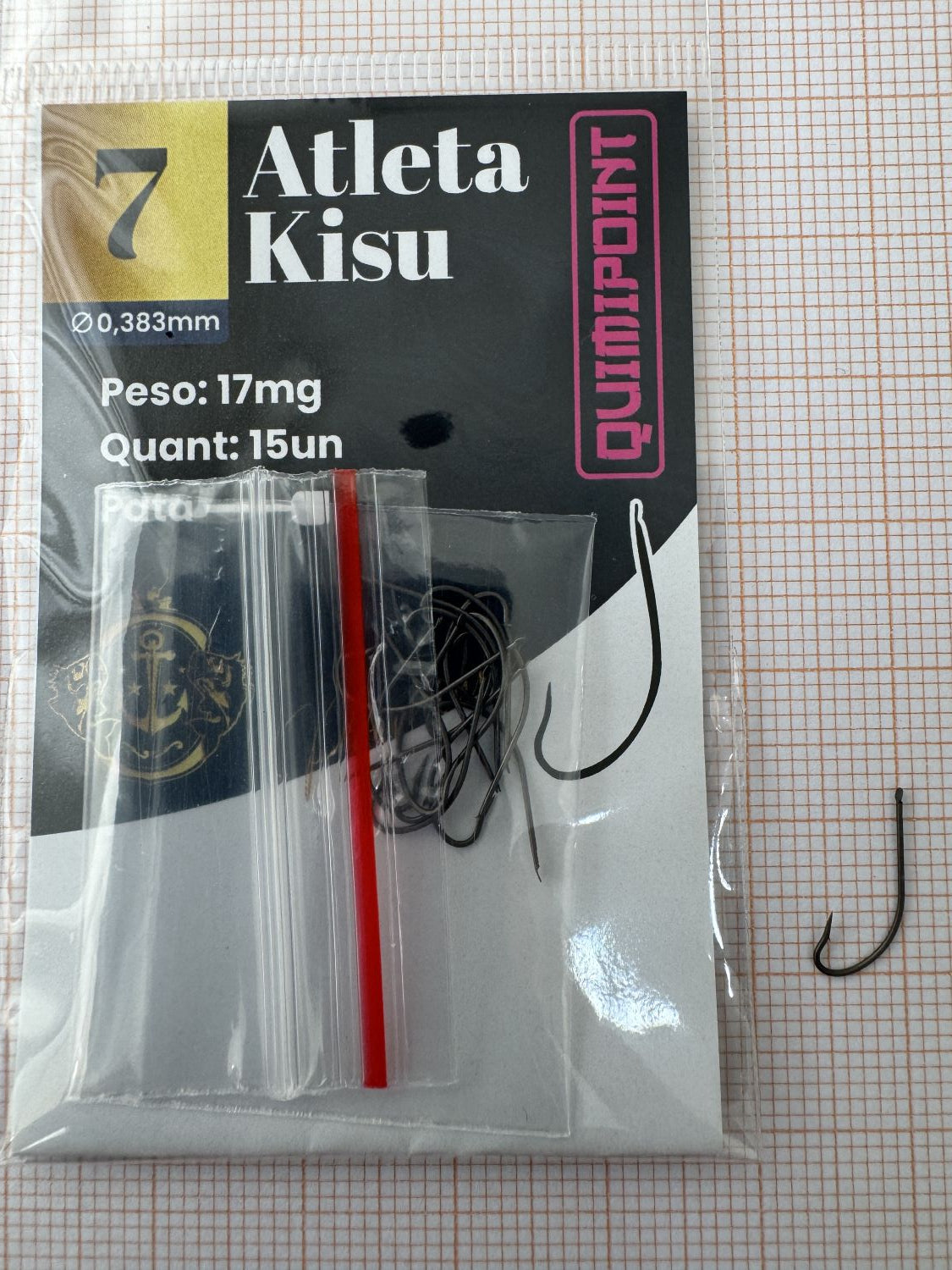 Anzol Atleta Kisu Premium QUIMIPOINT (Pct com 15)