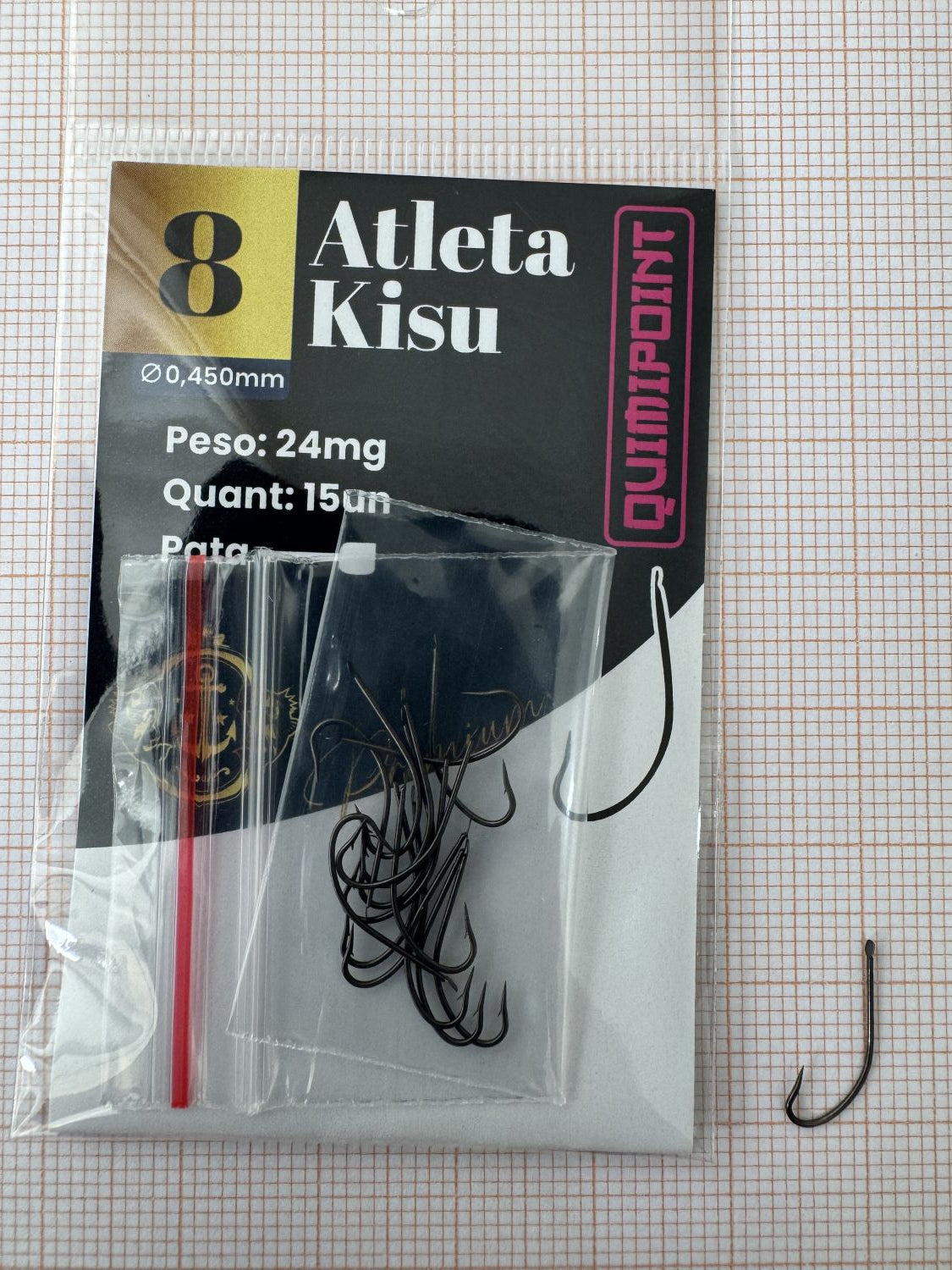 Anzol Atleta Kisu Premium QUIMIPOINT (Pct com 15)