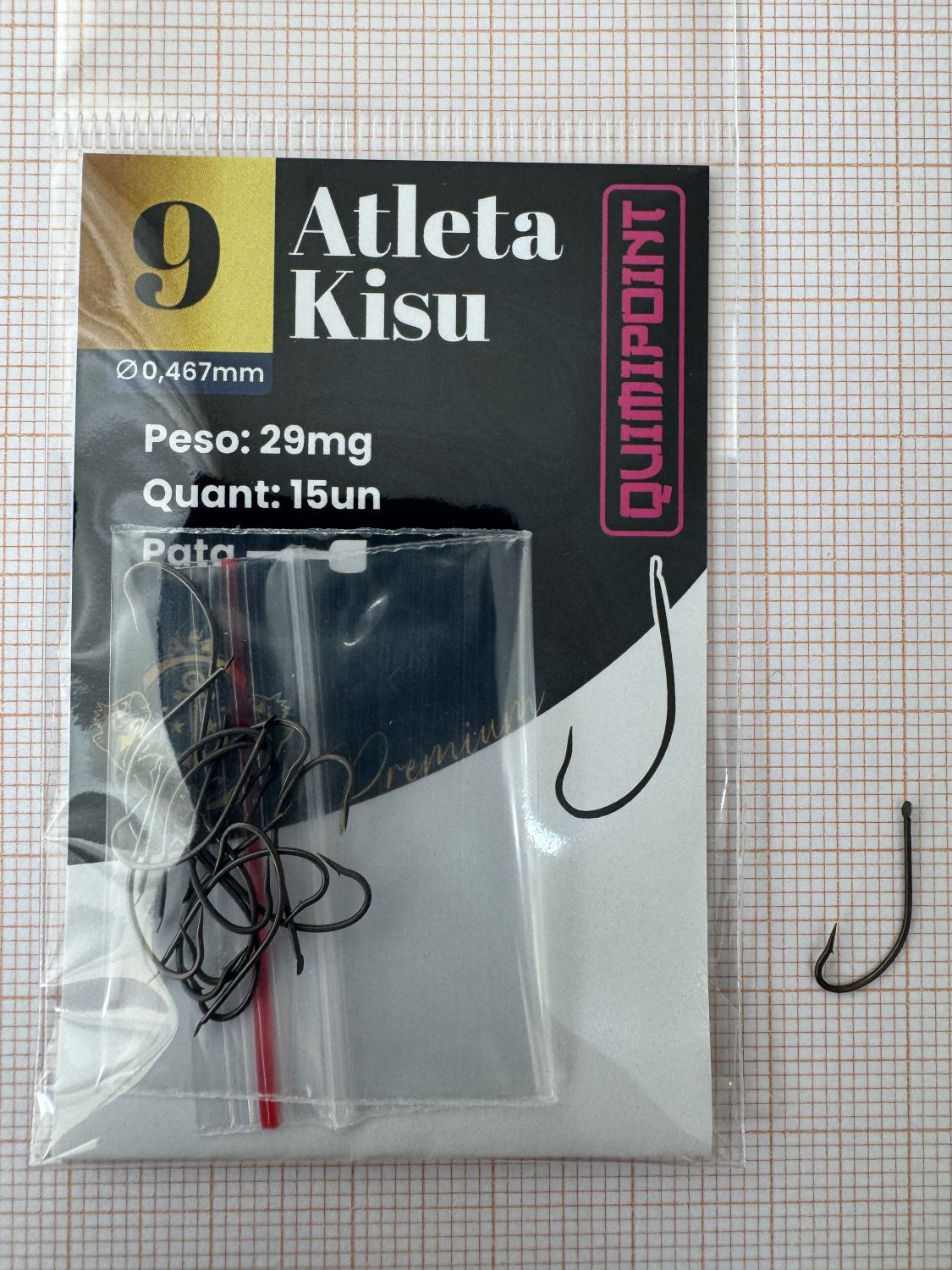 Anzol Atleta Kisu Premium QUIMIPOINT (Pct com 15)
