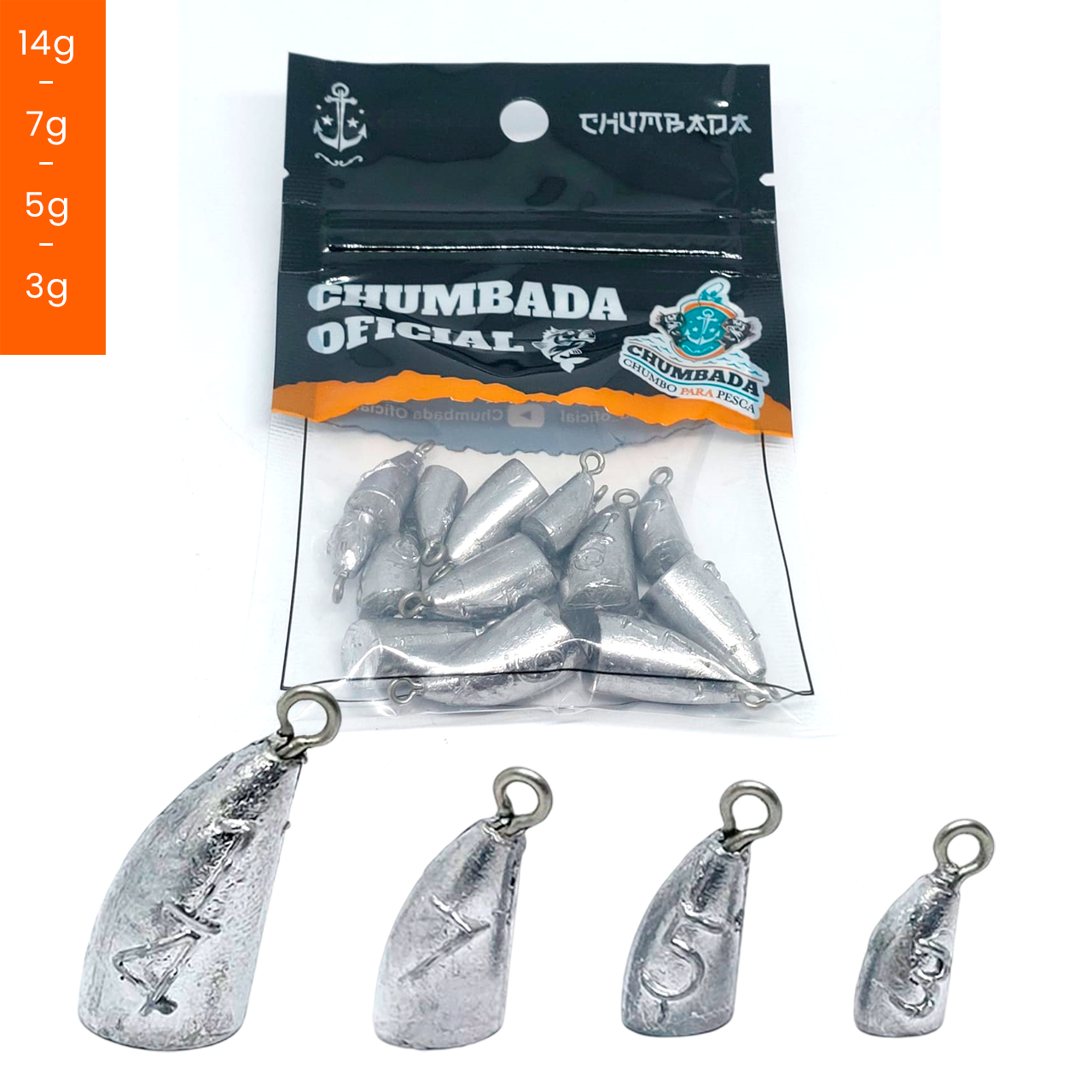 Mini Chumbada Bananinha - KIT com 14 unidades