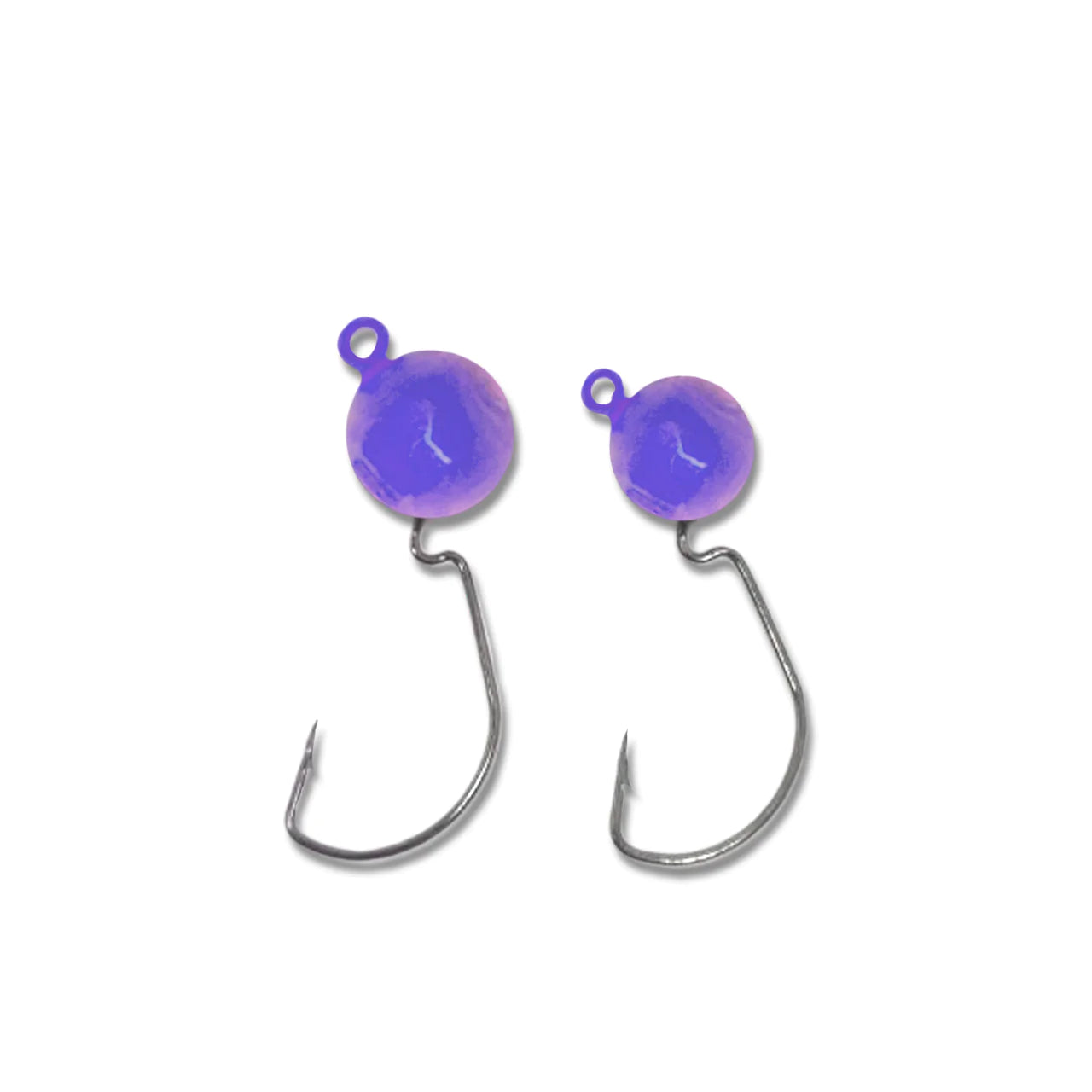 Chumbada Jig Head Offset Esférico EWG Violeta Menor