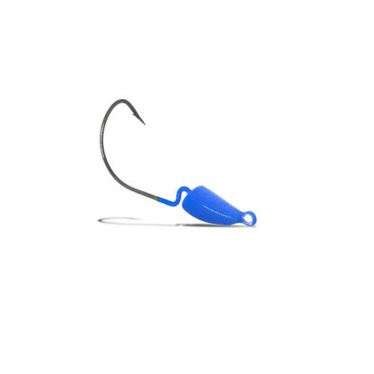 Chumbada Jig Head Offset Bananinha Azul Bic