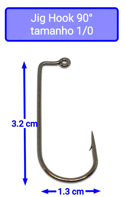 Chumbada Jig Head Esférica Natural Anzóis Maiores (1/0 - 6/0)