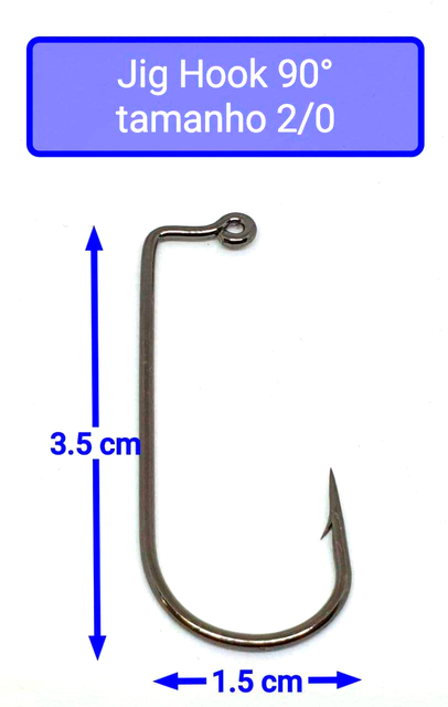 Chumbada Jig Head Esférica Natural Anzóis Maiores (1/0 - 6/0)