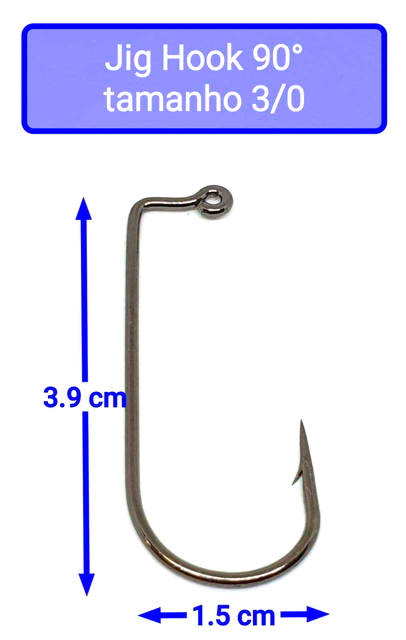 Chumbada Jig Head Esférica Natural Anzóis Maiores (1/0 - 6/0)