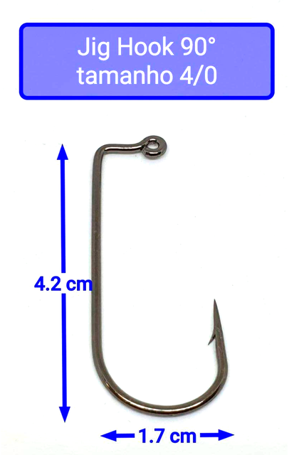 Chumbada Jig Head Esférica Natural Anzóis Maiores (1/0 - 6/0)