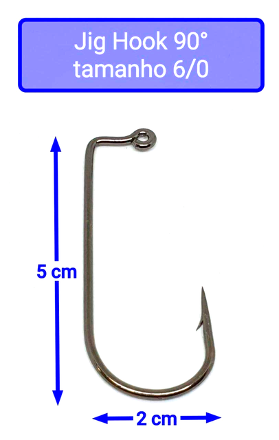 Chumbada Jig Head Esférica Natural Anzóis Maiores (1/0 - 6/0)